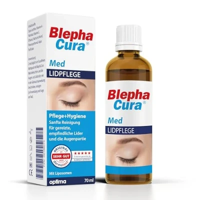 Abbildung von BlephaCura Lidhygiene, liposomale Suspension zur Linderung von Lidrandentzündungen und täglichen Lidrandpflege, 70 ml Lösung