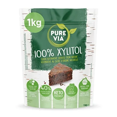 Abbildung von Pure Via Xylit Süßstoff 1kg Zuckerfrei, Keto Freundliche &amp; Null Kalorien Zuckerersatz