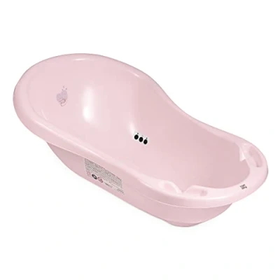 Abbildung von Hylat Baby Babybadewanne für Neugeborene und Babys bis 12 Monate, mit Thermometer, Stöpsel Antirutschmatte, aus BPA freiem Plastik