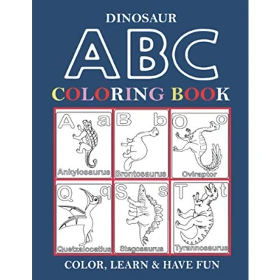 Abbildung von Dinosaur ABC Coloring Book: Book For Toddlers and Preschoolers to Learn the English Alphabet Letters from A Z Kids Ages 3 5