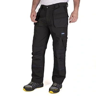 Abbildung von Goodyear Herren Triple genähtes Holster Taschen Multi Werkzeug Klassische Fracht Kneepad Arbeitssicherheit Hosen, Schwarz, 38&quot; Taille Regular Leg (31&quot; )