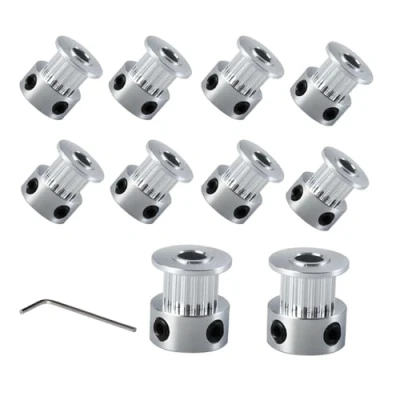 Abbildung von BZ 3D GT2 Riemenscheibe Pulley 16 Zähne 5mm Bohrung Zahnriemenscheibe Teeth bore für Drucker,CNC 6mm Breite Zahnriemen.(10 Stück)