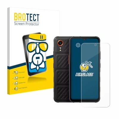 Abbildung von BROTECT Schutzglas für Samsung Galaxy XCover 7 (Display+Kamera) Schutzfolie Panzer Folie Glas [Extrem Kratzfest 9H, Anti Fingerprint,
