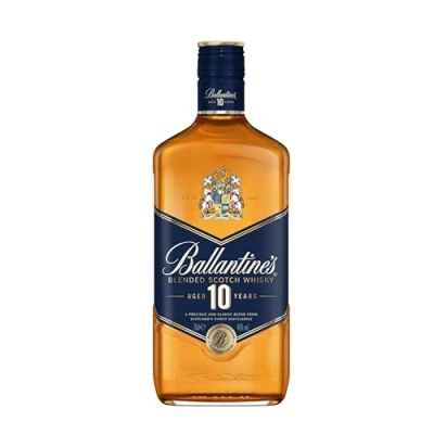 Abbildung von Ballantine&#039;s Blended Scotch Whisky 10 Years, Edler und klassischer Blend, Ausgewogen reif, Whiskey mit Noten von Honig, Eiche Vanille, 0,7 L