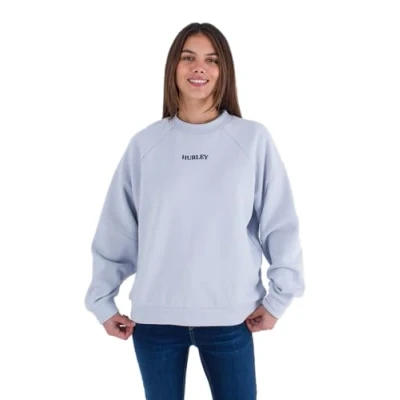 Abbildung von Hurley Damen Wave Crew Sweatshirt, Dk Stone Grey, S