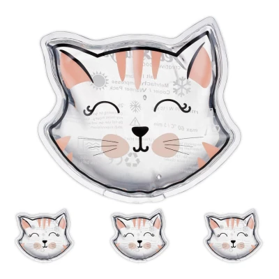 Abbildung von relaxdays Kühlpad Kühlpads Kinder 4er Set, Katze
