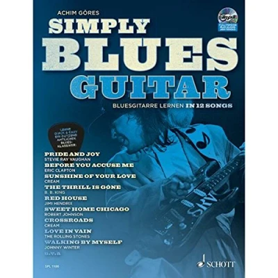Abbildung von Simply Blues Guitar: Bluesgitarre lernen in 12 Songs. Gitarre / E Gitarre. (Schott Pro Line)