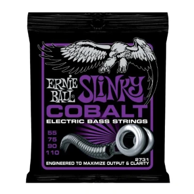Abbildung von Ernie Ball Power Slinky Cobalt E Bass Saiten, Stärke 55110