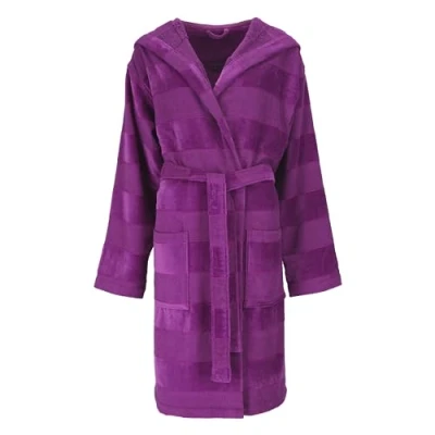 Abbildung von Vossen Unisex Bademantel Santiago, Langform, Webfrottier, Kapuze, Gürtel
