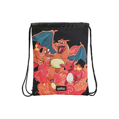 Abbildung von Pokémon Jugendrucksack, Charmander Design, verstellbare Griffe, Orange (CyP Brands), orange, Talla única, Rucksack 34 x 44