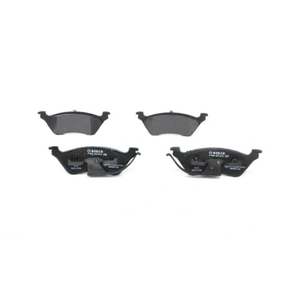 Abbildung von BOSCH 0 986 424 816 Bremsbelagsatz Low Metallic mit Kolbenclip, Anti Quietsch Blech CHRYSLER: Grand VOYAGER IV, 4