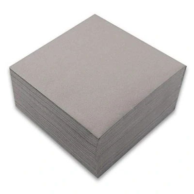 Abbildung von MORIGAMI Serviette 40x40, Airlaid, 1/4 Falz, 50 Servietten, Knopf Grau (SER41007372)