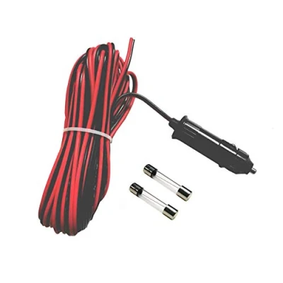 Abbildung von D75CS Zigarettenanzünder Stecker 12V/24V Autostecker Adapter Kabel 10m Verlängerungskabel mit 2 Sicherungen für KFZ DIY Netzkabel