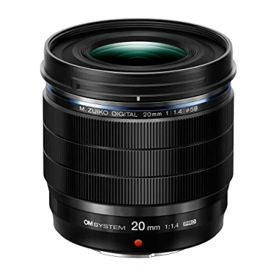 Abbildung von OM SYSTEM M.Zuiko Digital ED 20mm F1.4 PRO Objektiv, (passend für Olympus &amp; MFT Kameras)