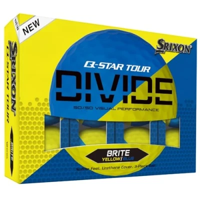 Abbildung von Srixon Q Star Tour Divide 2 Golf Balls Yellow Blue