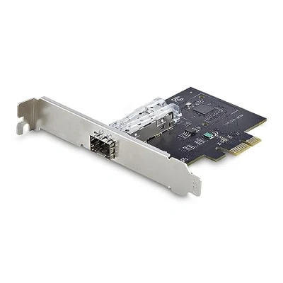 Abbildung von StarTech.com 1 Port GbE SFP Netzwerkkarte, PCIE 2.1 x1, Intel I210 IS, 1000BASE Kupfer/Glasfaser Gigabit LWL/LAN Karte, Desktop/Server Netzwerkadapter (P011GI NETWORK CARD)