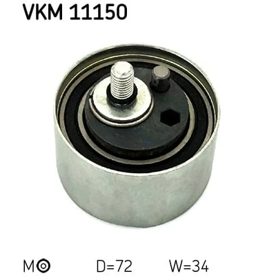 Abbildung von SKF VKM 11150 Spannrolle, Zahnriemen mit Befestigungsmaterial AUDI: A6 C5 Avant, A4 B6 B5 Limousine, VOLKSWAGEN: Passat GP Variant