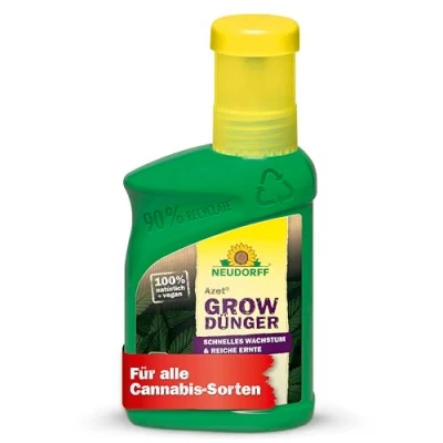 Abbildung von Neudorff Azet GrowDünger 100% natürlicher Cannabisdünger für schnelles Wachstum und reiche, gehaltvolle Ernten aller Cannabissorten, 250 ml