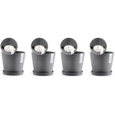 Abbildung von ECOPOTS Blumentopf &quot;Amsterdam&quot;, (Set, 4 St.), mit passenden Untersetzern