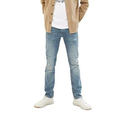 Abbildung von TOM Tailor denim Piers Slim Jeans Fit, Herren, Größe: 33x36, Tinted blue
