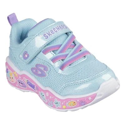 Abbildung von Skechers PLAY Scene Sneaker low turquoise/multicoloured für Kinder, Größe: 24, Turquoise/multi coloured Schuhe