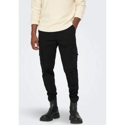 Abbildung von Only &amp; Sons Onsdean LIFE TAP Cargohose, Herren, Größe: 32x30, Black