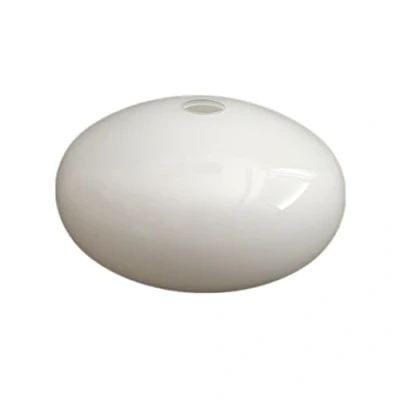 Abbildung von Lampenschirm Loxy E14, Glas, Ersatzglas, Schirm, Ersatzschirm, Lampenglas für Pendellampe, Tischlampe, Fluter, Leuchte (1x G9 weiß glanz)