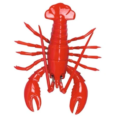 Abbildung von Moses Wackelmagnet Hummer Deko Magnet für die Küche, Metall, Rot, 12.5 x 9 3.5 cm