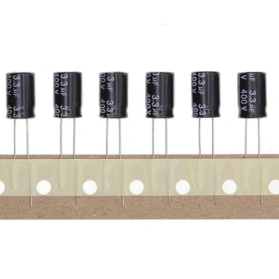 Abbildung von 50 Stück 400V 3.3UF Steckbarer Aluminium Elektrolytkondensator 8x12 8 * 12mm