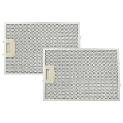Abbildung von vhbw 2x Filter Metallfettfilter Dauerfilter kompatibel mit Siemens LC85950(00), LC85950GB/01, LC85950GB(00), LC94950/01 Dunstabzugshaube, Metall