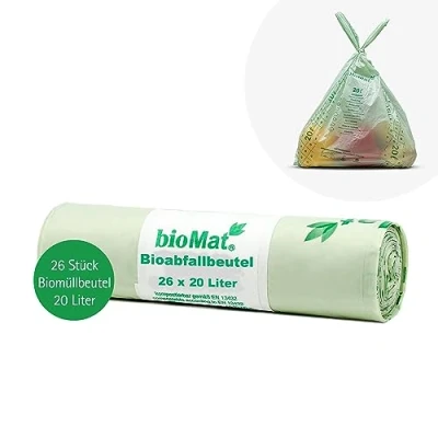 Abbildung von Biomat Bioabfall Kompostbeutel 20 Liter 26 Säcke 20L