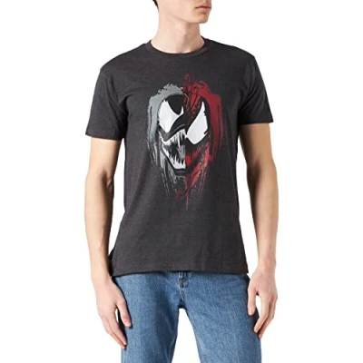 Abbildung von Marvel Herren Mevenoxts147 T Shirt, Anthracite Melange, L