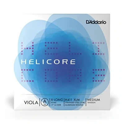 Abbildung von D&#039;Addario H411 XLM Helicore Viola Einzelsaite (A), extralang, mittlere Spannung