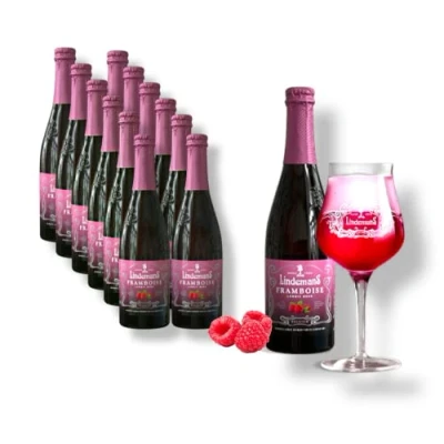 Abbildung von 12 x 0,25l Lindemans Framboise fruchtiges Lambic Bier aus Belgien