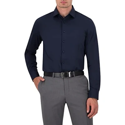 Abbildung von Olymp Level Five BODY FIT 24/SEVEN Businesshemd, Herren, Größe: 41, Marine