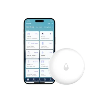 Abbildung von Aqara Wassermelder, Erfordert Hub, Wassersensor Drahtloser Flutdetektor für Alarmanlage und Smart Home, Wassermelder Alarm Küche, Badezimmer, Keller