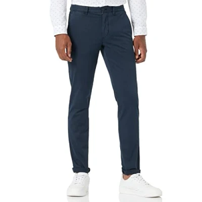 Abbildung von Tommy Hilfiger Herren Hose Bleecker TH Flex Satin Gmd Chino, Blau (Desert Sky), 28W / 28L