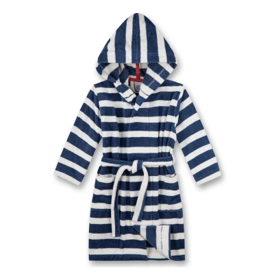 Abbildung von Sanetta Jungen Bademantel Blau Ringel Hochwertiger und kuscheliger aus einem Baumwoll Mix für Jungen. 092