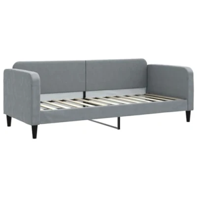 Abbildung von vidaXL Tagesbett, Gästebett 2 in 1, Sofabett Schlafsofa für Schlafzimmer Wohnzimmer, Bettsofa Sofa, Modernes Design, Hellgrau 80x200cm Stoff