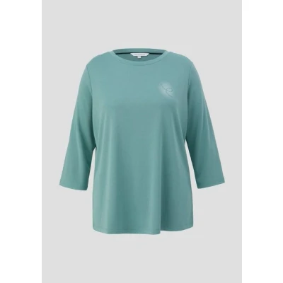Abbildung von Triangle Langarmshirt, Damen, Größe: 50, Helles petrol