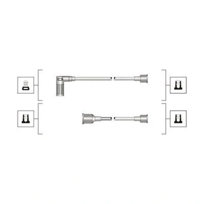 Abbildung von MAGNETI MARELLI 941319170094 Zündkabelsatz FIAT: Uno Schrägheck, Fiorino II Kastenwagen