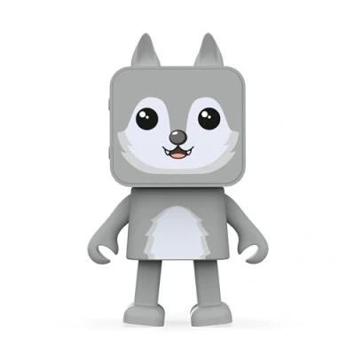 Abbildung von Mob Bluetooth Lautsprecher Dancing Animals Tanzender Leistung 3 W kabellose Verbindung Freisprecheinrichtung (Wolf)