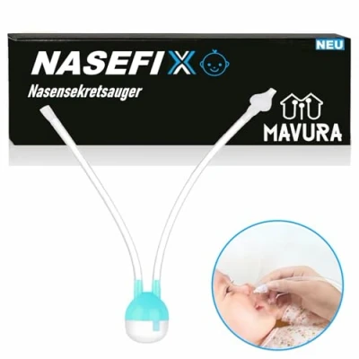 Abbildung von MAVURA Nasensauger NASEFIX Baby Nasensekretsauger Nasenreiniger Nasenschleim, Nasen Schleim Sauger Nasensekretabsauger Sanft