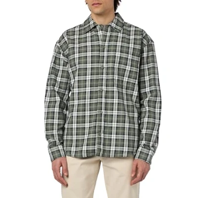 Abbildung von JACK&amp;JONES Herren JCOCOLLECTIVE ZAC Check Overshirt LS Langarmhemd, Agave Green, XS