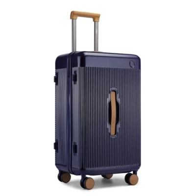 Abbildung von KONO Hartschale Koffer Trolley ABS+PC Reisekoffer Mittelgroß Handgepäck 66.8 Liter TSA Schloß Rollkoffer 66.5x40x30 mit 4 Spinnerräder Teleskopgriff Suitcase