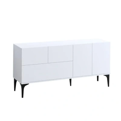Abbildung von CALICOSY Buffet 5 Portes Blanc L150 cm Glise