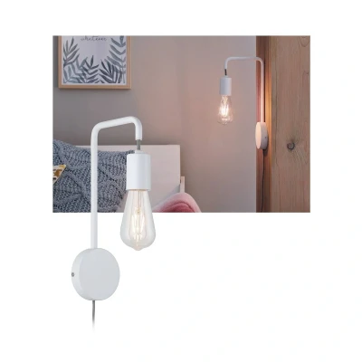 Abbildung von Paulmann 79811 Wandleseleuchte Calvani max. 40 Watt Wand Leselampe Weiß Leselicht Metall Wandbeleuchtung E27 ohne Leuchtmittel