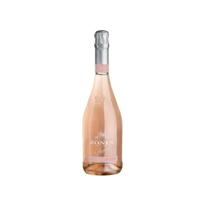 Abbildung von Zonin Prosecco D.O.C. Rosé Millesimato (1 x 0.75l), extra dry, mit feiner Perlage und zartem Glanz im Glas, besten Freunden genießen