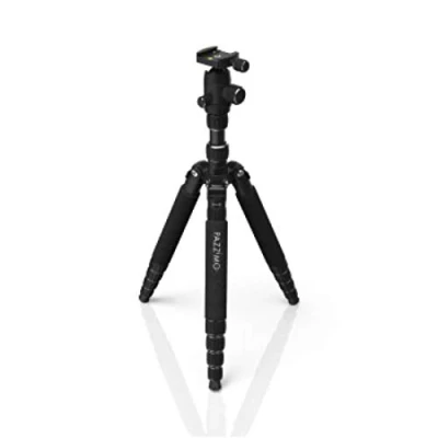 Abbildung von Pazzimo Dreibein Stativ Alu Travel 146cm 3D 360 Kopf Kamerastativ (auch als Mono Pod Foto mit 1/4&quot; Halterung)