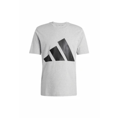Abbildung von adidas Sportswear Essentials BIG LOGO Single Tshirt print Medium grey heather black, Herren, Größe: Small, black